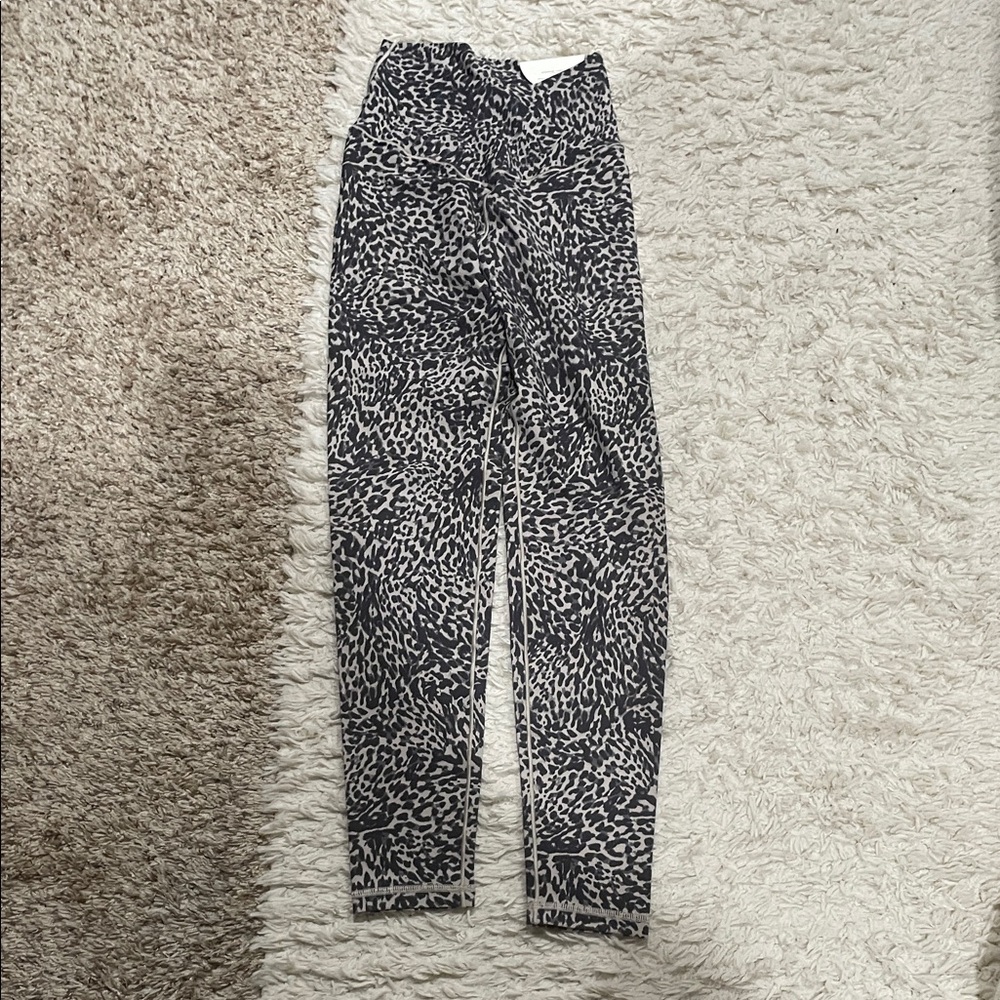 Aerie Black and White Animal Print Leggings